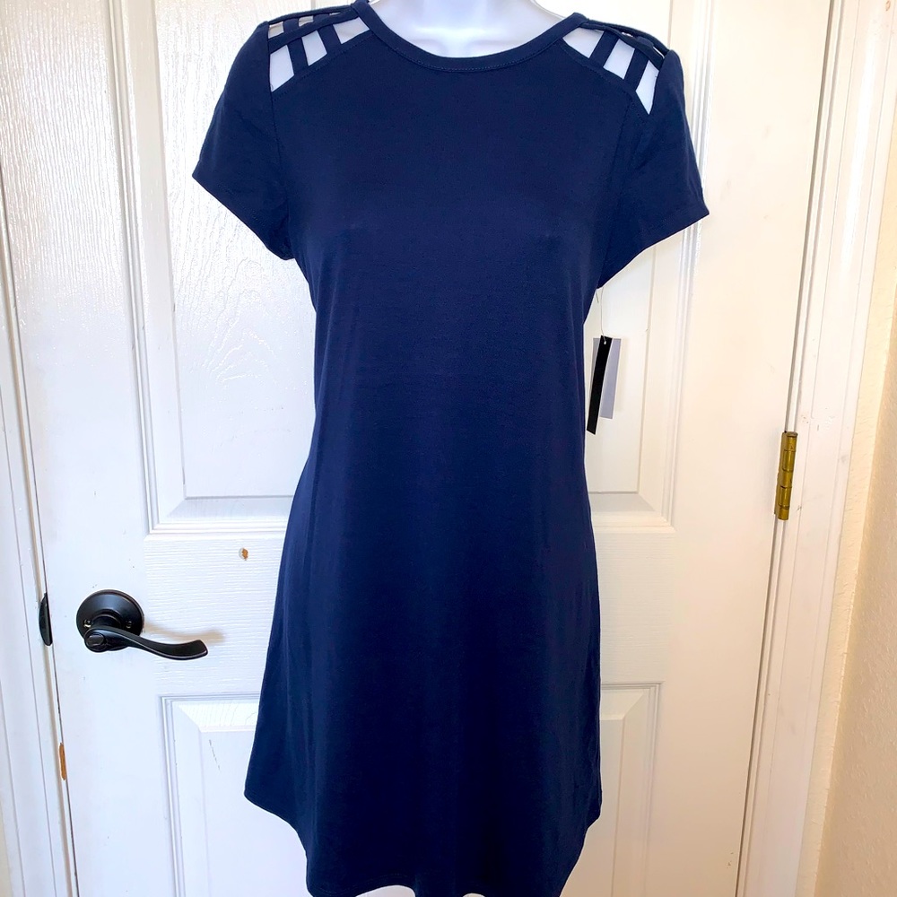 🌹New Kohl’s speechless navy blue dress Sz Sm